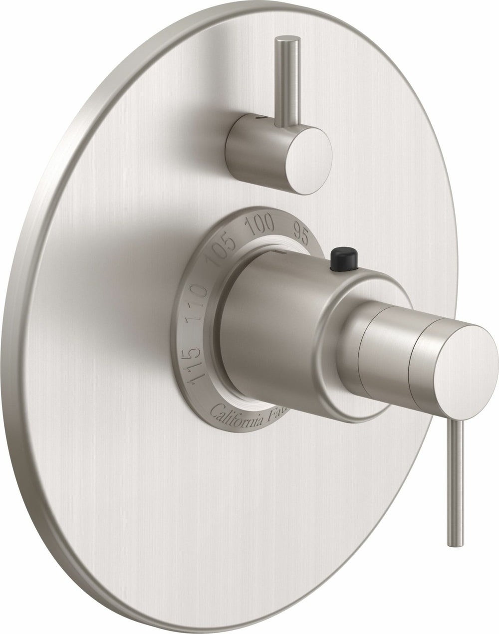 California Faucets - TO-TH1L-52-SN - StyleTherm® Trim Only with Single Volume Control  - Satin Nickel  - D Street