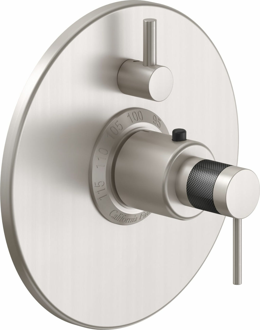 California Faucets - TO-TH1L-52F-SN - StyleTherm® Trim Only with Single Volume Control  - Satin Nickel  - D Street