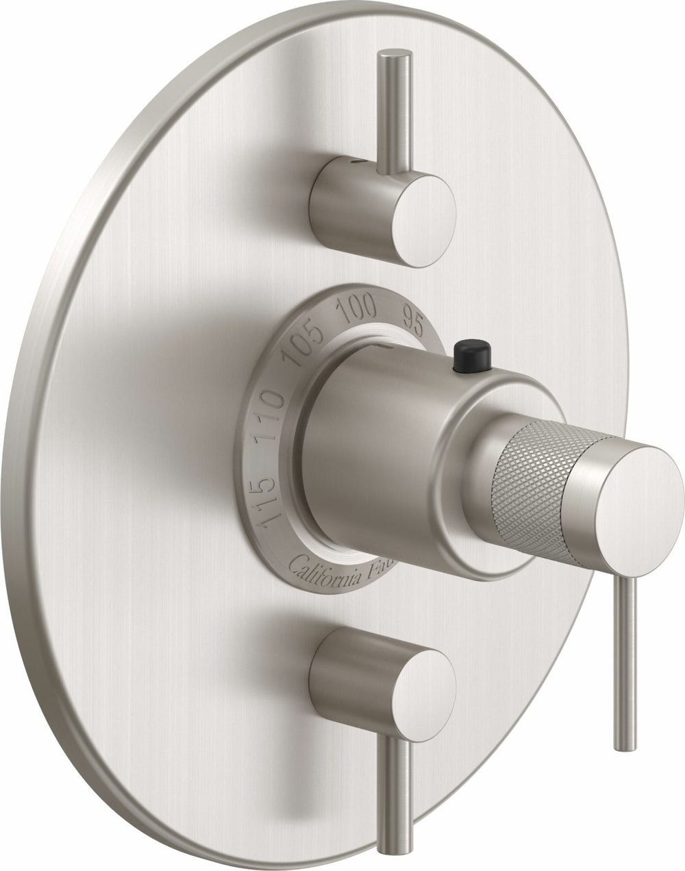 California Faucets - TO-TH2L-52K-SN - StyleTherm® Trim Only with Dual Volume Control - Satin Nickel  - D Street