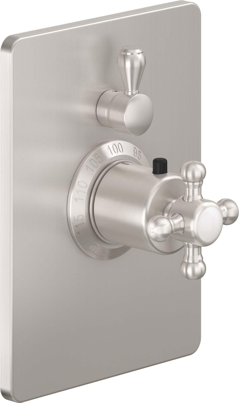 California Faucets - TO-THC1L-60-SN - StyleTherm® Trim Only with Single Volume Control - Satin Nickel  - Del Mar