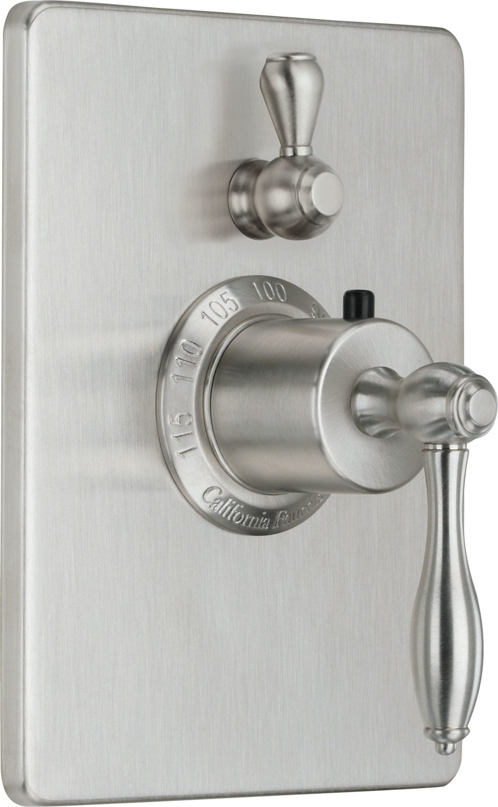 California Faucets - TO-THC1L-64-SN - StyleTherm® Trim Only with Single Volume Control - Satin Nickel  - Mendocino