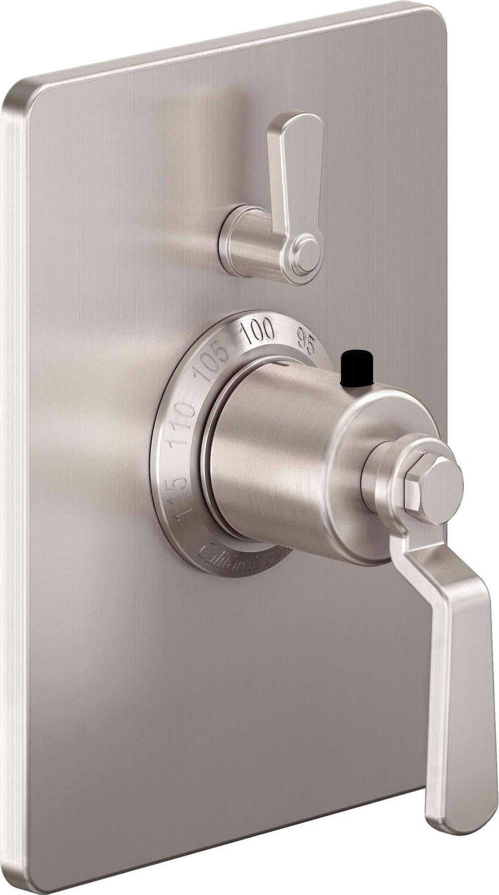 California Faucets - TO-THC1L-80-SN - StyleTherm® Trim Only with Single Volume Control - Satin Nickel  - Descanso Works