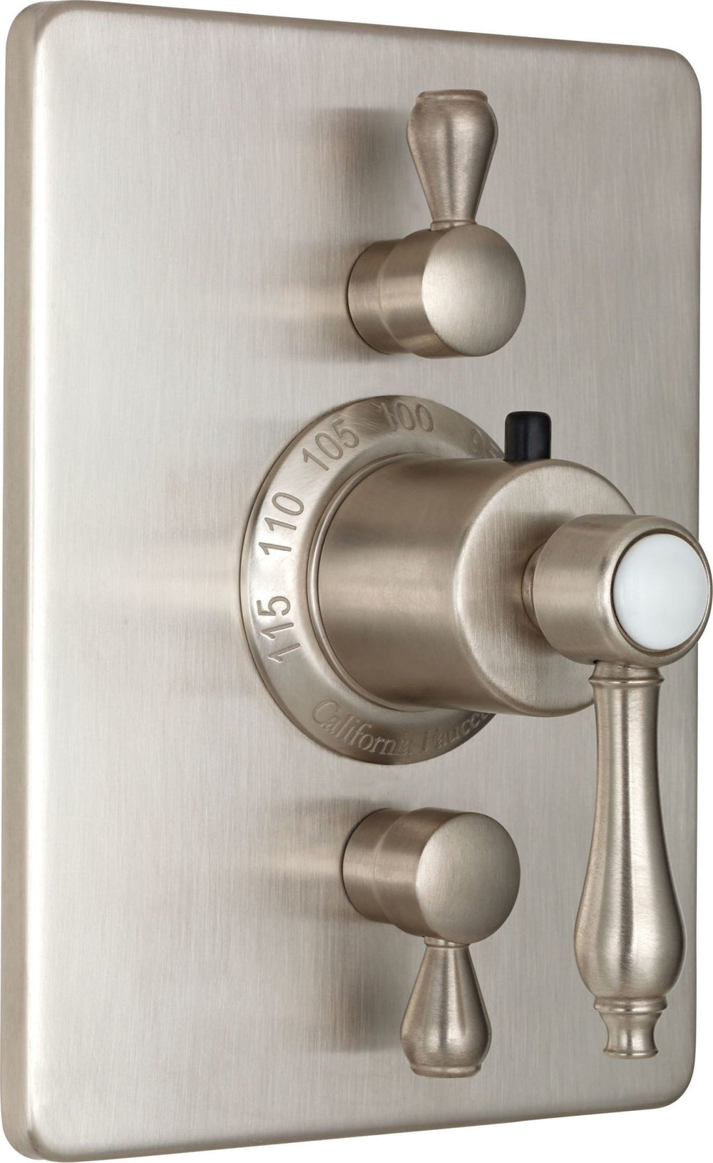 California Faucets - TO-THC2L-61-SN - StyleTherm® Trim Only with Dual Volume Control - Satin Nickel  - Salinas