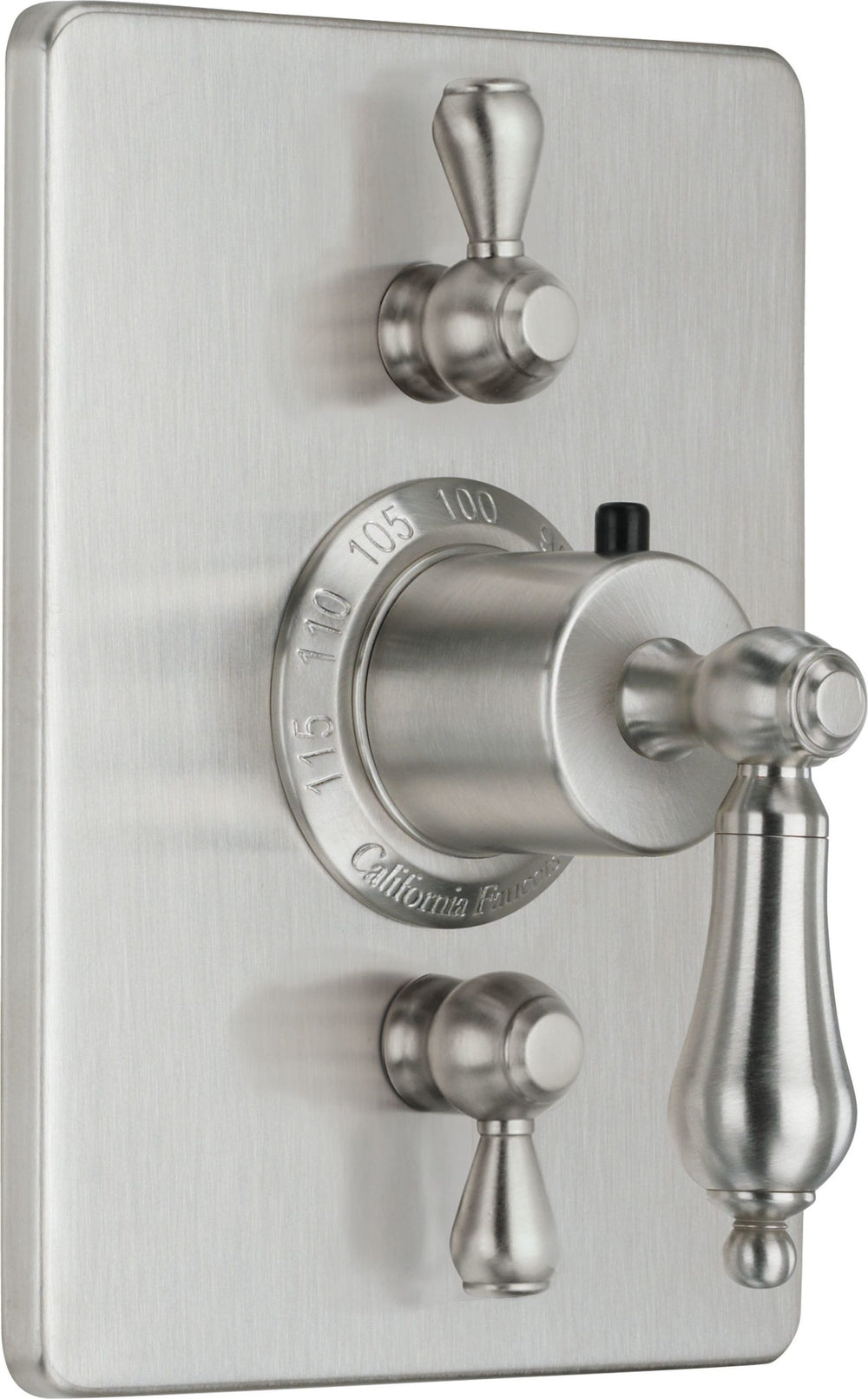 California Faucets - TO-THC2L-55-SN - StyleTherm® Trim Only with Dual Volume Control - Satin Nickel  - Coronado