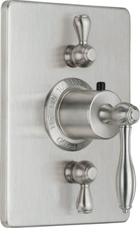 California Faucets - TO-THC2L-64-SN - StyleTherm® Trim Only with Dual Volume Control - Satin Nickel  - Mendocino