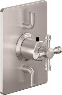 California Faucets - TO-THC2L-C1XS-SN - StyleTherm® Trim Only with Dual Volume Control - Satin Nickel  - Trousdale