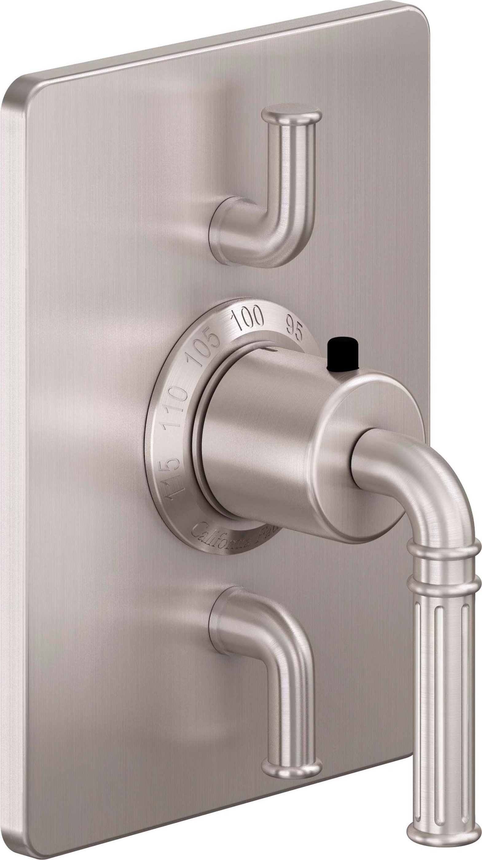 California Faucets - TO-THC2L-C1-SN - StyleTherm® Trim Only with Dual Volume Control - Satin Nickel  - Trousdale