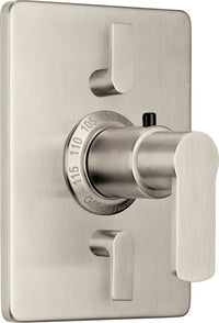 California Faucets - TO-THC2L-E4-SN - StyleTherm® Trim Only with Dual Volume Control - Satin Nickel  - Arpeggio