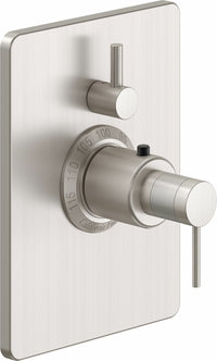 California Faucets - TO-THC1L-52-SN - StyleTherm® Trim Only with Single Volume Control - Satin Nickel  - D Street