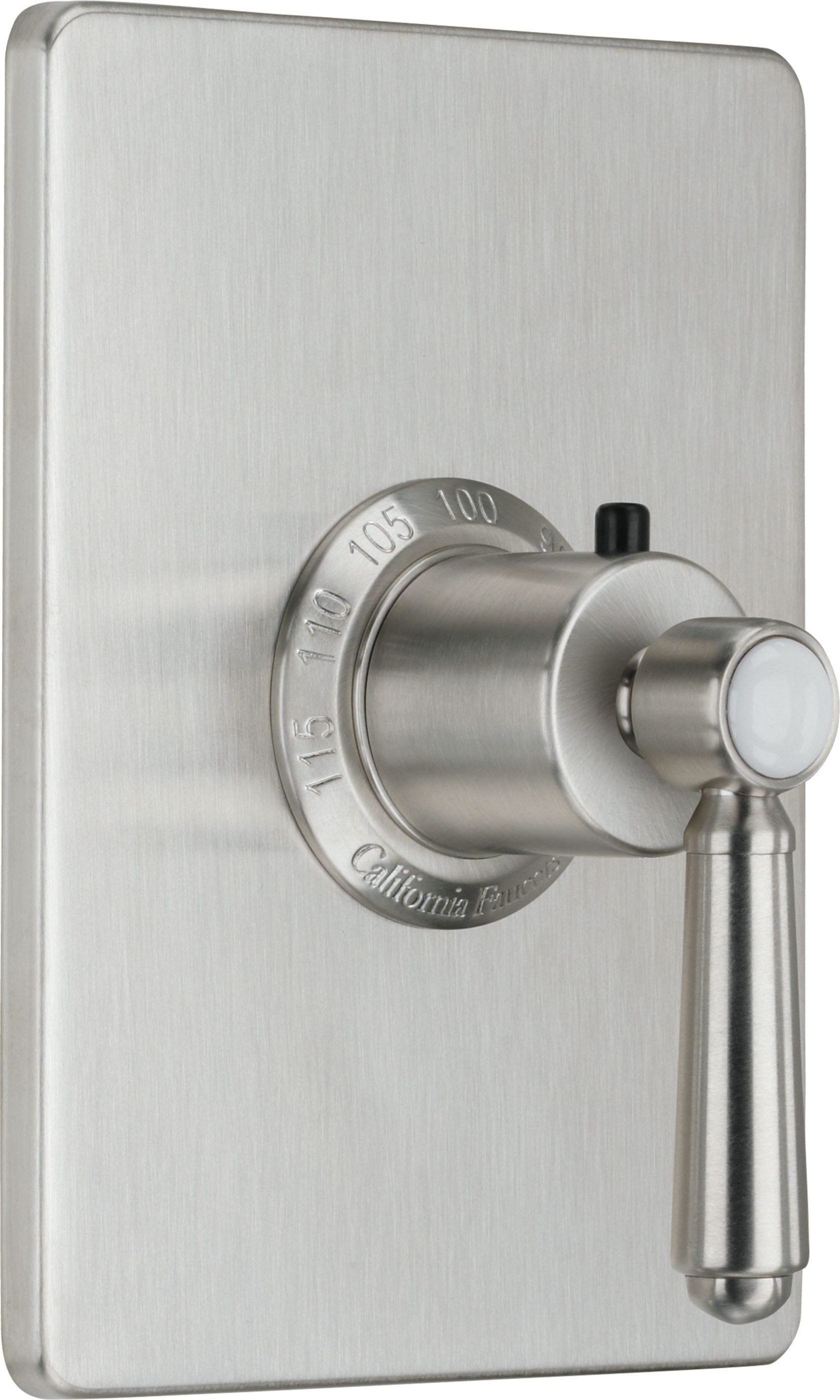 California Faucets - TO-THCN-33-SN - StyleTherm® 3/4" Thermostatic Trim Only - Satin Nickel  - Montecito