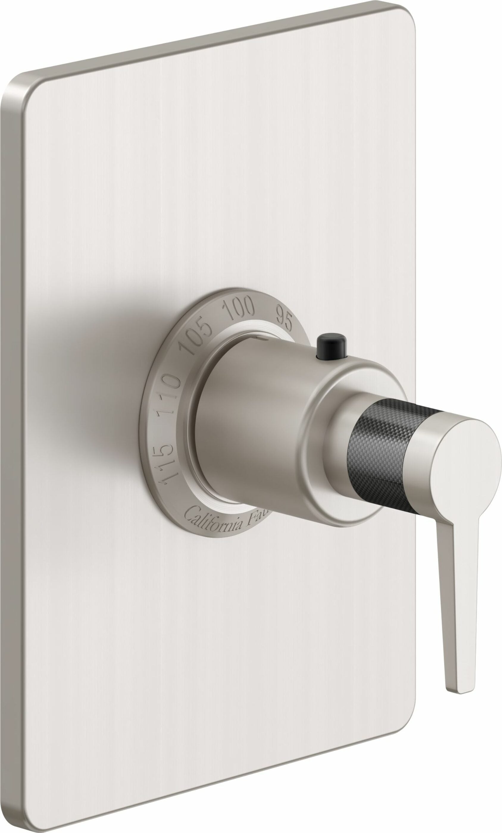 California Faucets - TO-THCN-53F-SN - StyleTherm® 3/4" Thermostatic Trim Only - Satin Nickel  - D Street