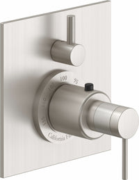 California Faucets - TO-THF1L-53-SN - StyleTherm® Trim Only with Single Volume Control - Satin Nickel  - D Street