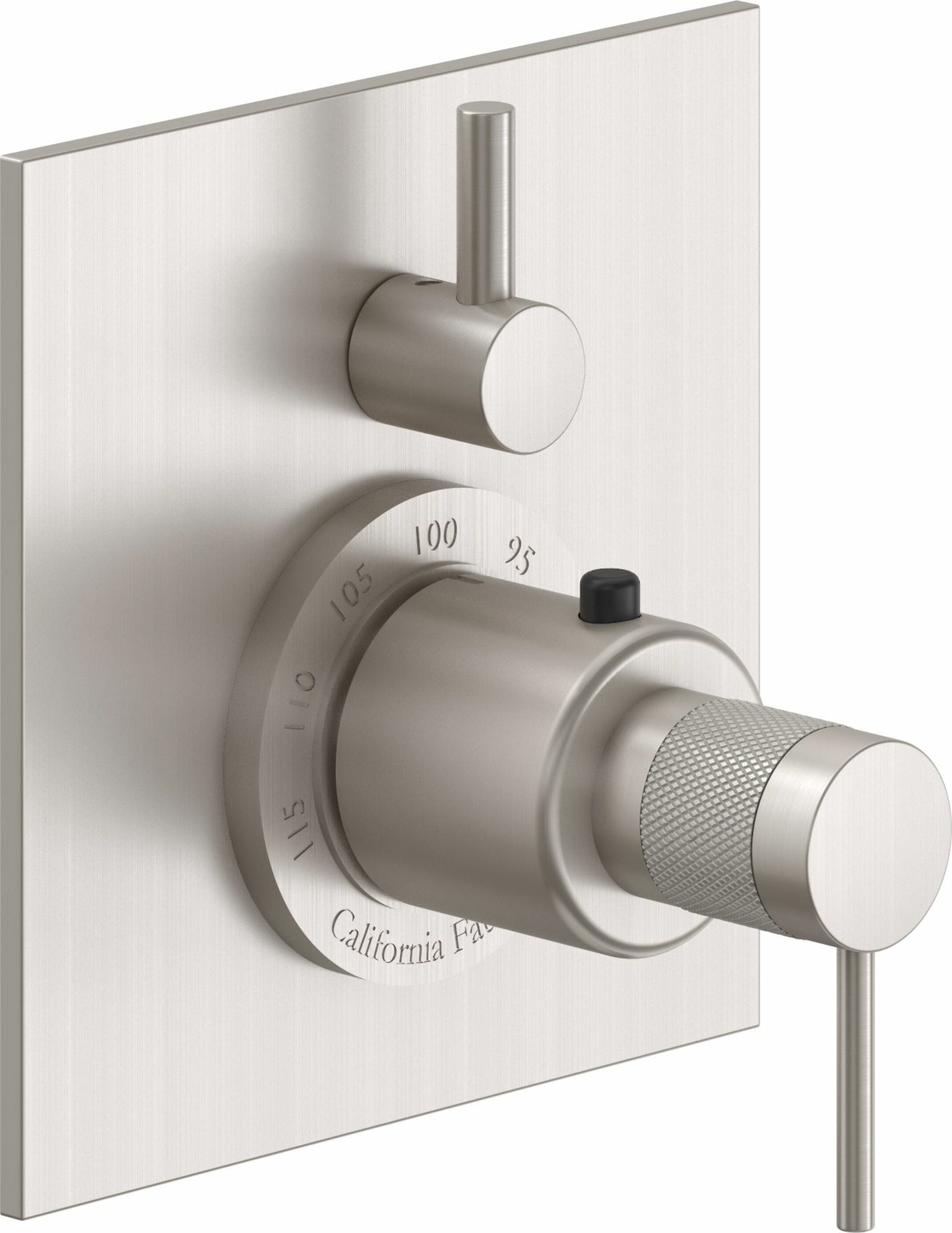 California Faucets - TO-THF1L-52K-SN - StyleTherm® Trim Only with Single Volume Control - Satin Nickel  - D Street