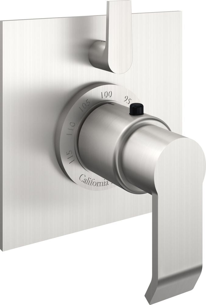 California Faucets - TO-THF1L-E5-SN - StyleTherm® Trim Only with Single Volume Control - Satin Nickel  - Libretto