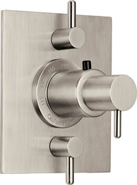 California Faucets - TO-THF2L-62-SN - StyleTherm® Trim Only with Dual Volume Control - Satin Nickel  - Avalon