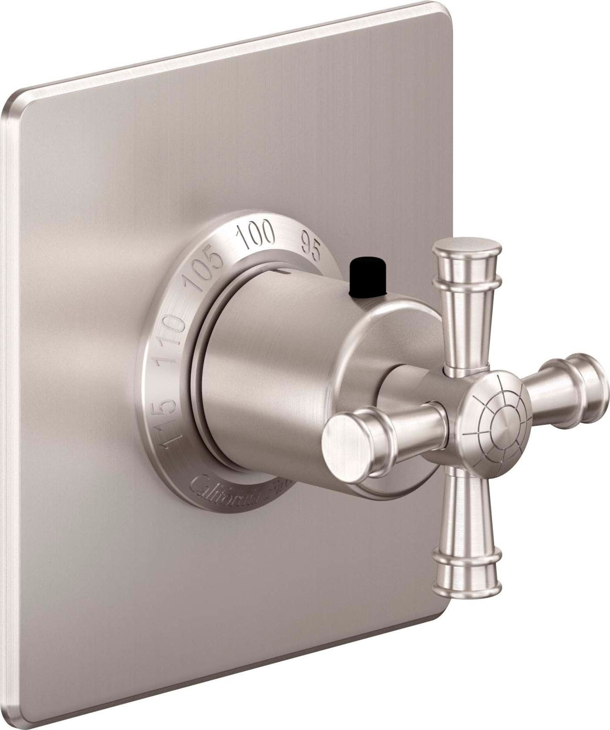 California Faucets - TO-THQN-C1X-SN - StyleTherm® 3/4” Thermostatic Trim Only - Satin Nickel  - Trousdale