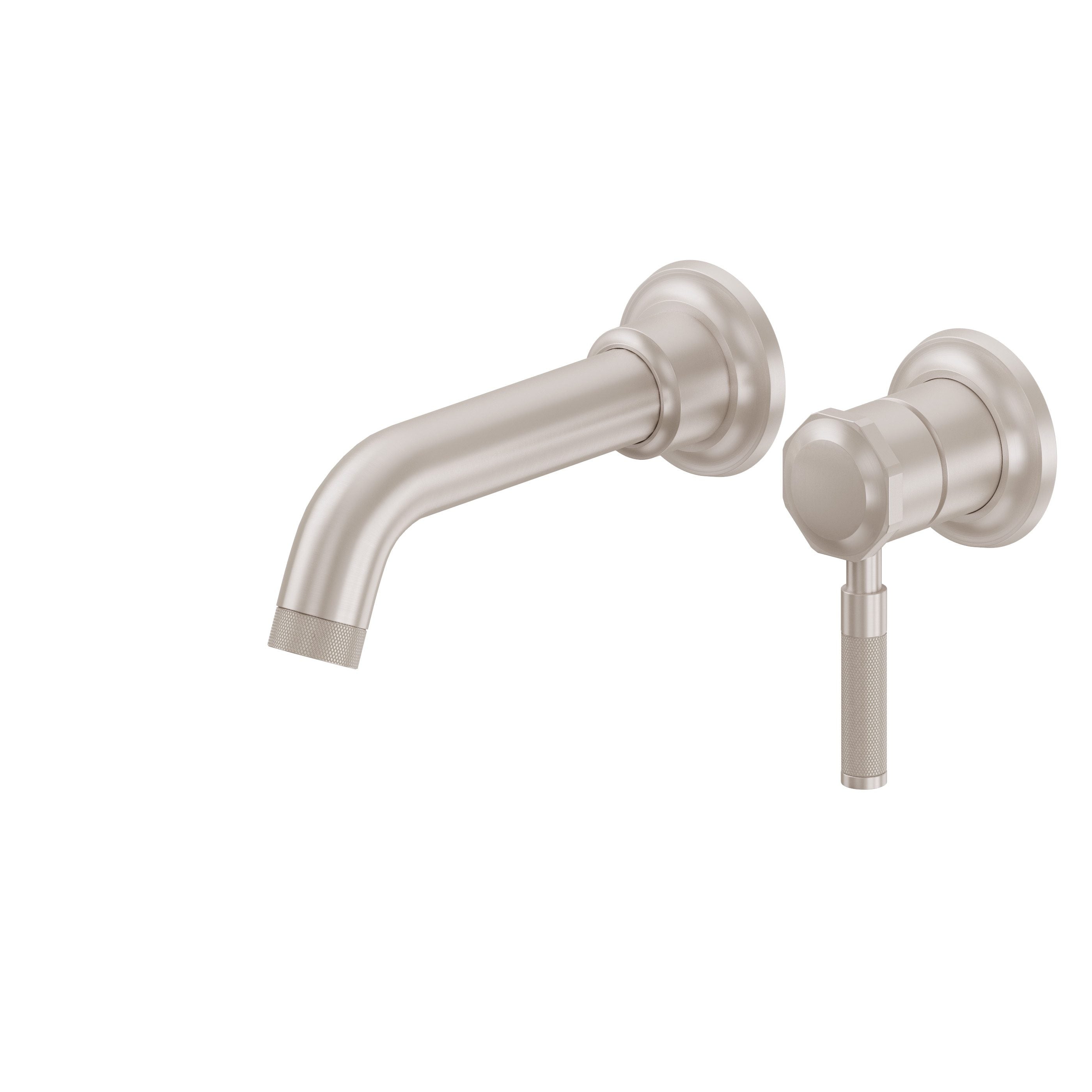 California Faucets - TO-V3001K-7-SN - Single Handle Lavatory Wall Faucet Trim Only - Satin Nickel  - Descanso