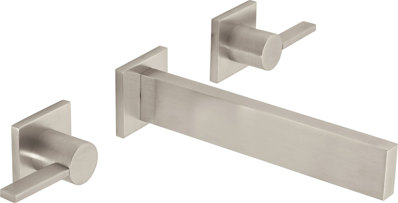 California Faucets - TO-VE302C-7-SN - Two Handle Lavatory Wall Faucet Trim Only - Satin Nickel  - Bel Canto