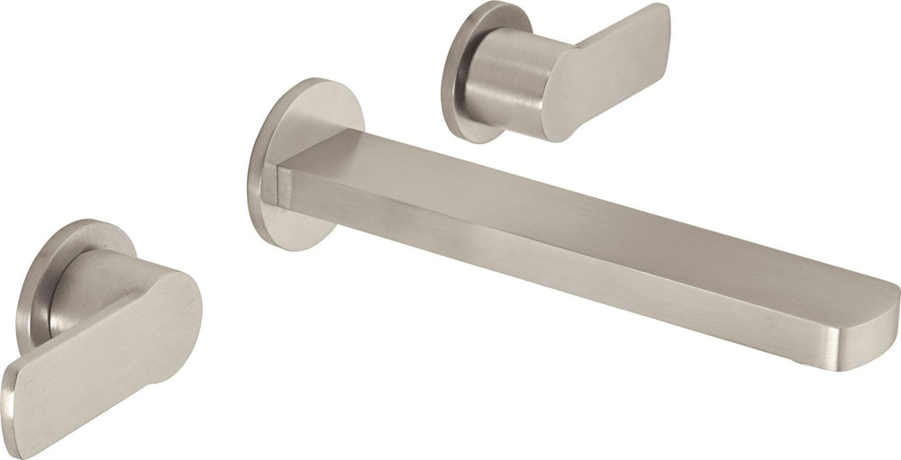 California Faucets - TO-VE402-7-SN - Two Handle Lavatory Wall Faucet Trim Only - Satin Nickel  - Arpeggio