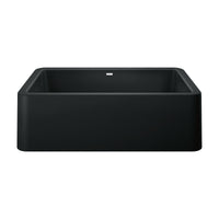 Blanco - 402575 - Ikon SILGRANIT 33" Single Bowl Apron-Front Farmhouse Sink - Coal Black