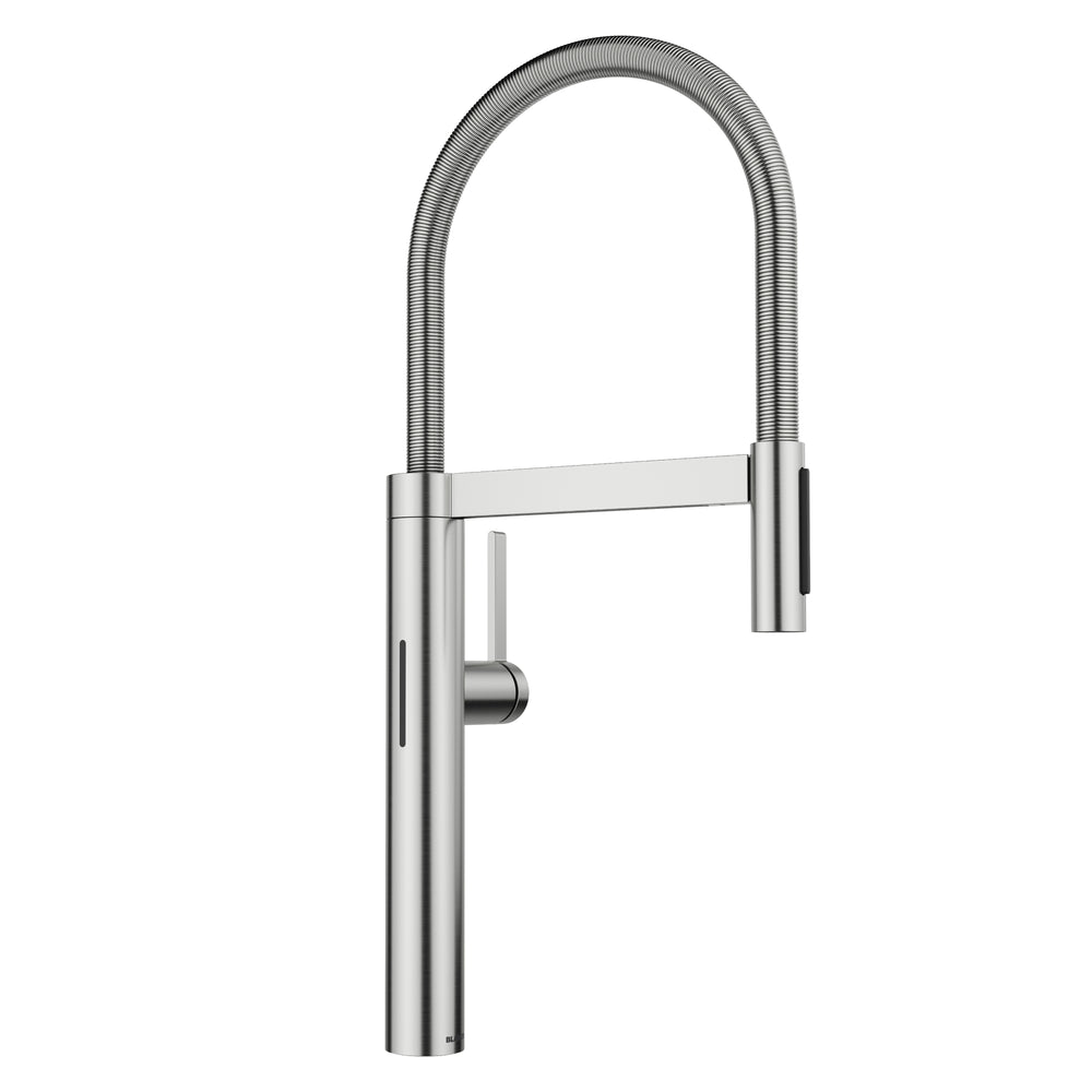 Blanco - 527470 - Culina II Pull-Down Dual-Spray Touchless Sensor Kitchen Faucet - PVD Steel