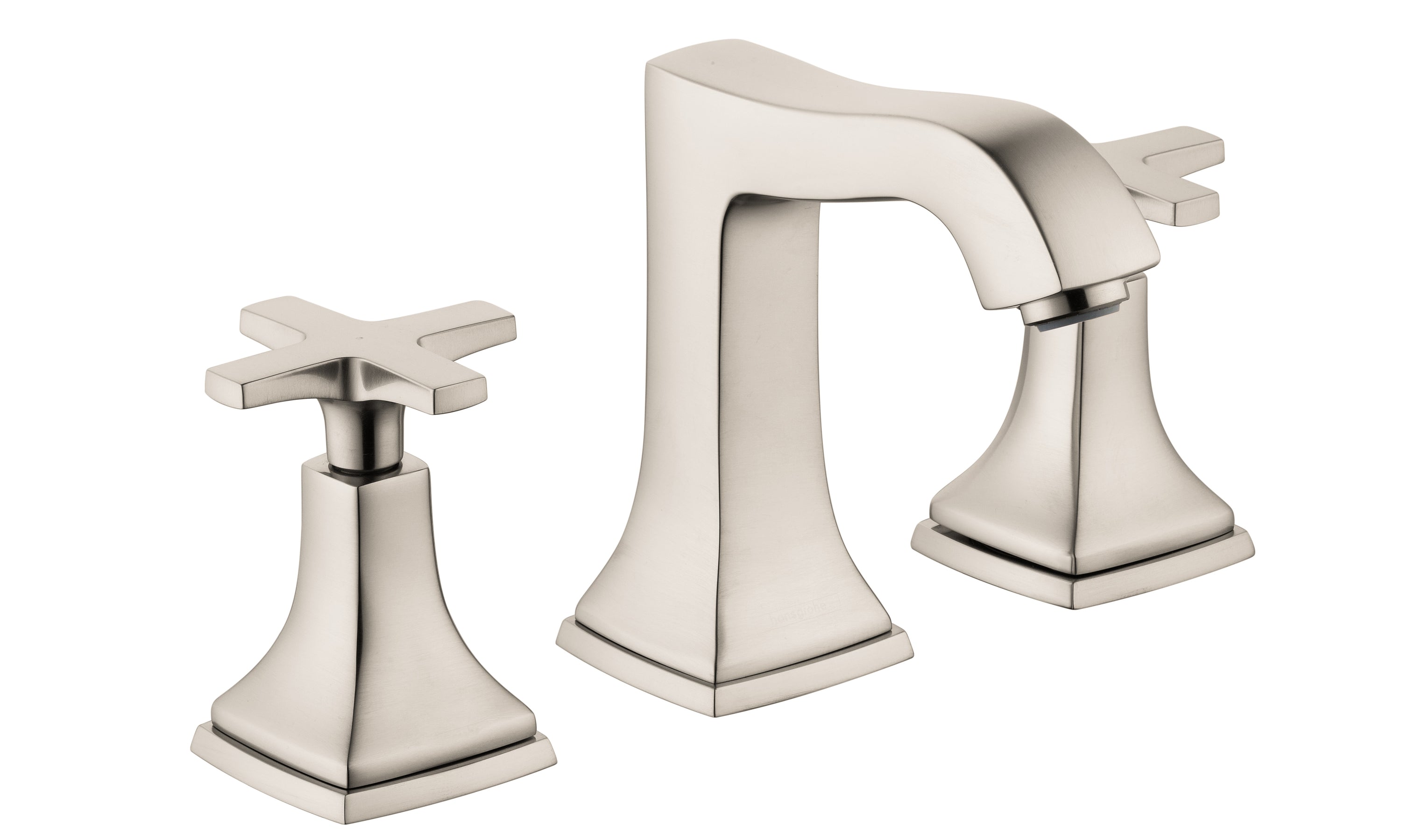 Widespread Faucet 110 with Cross Handles and Pop-Up Drain, 1.2 GPM in Multiple Finishes