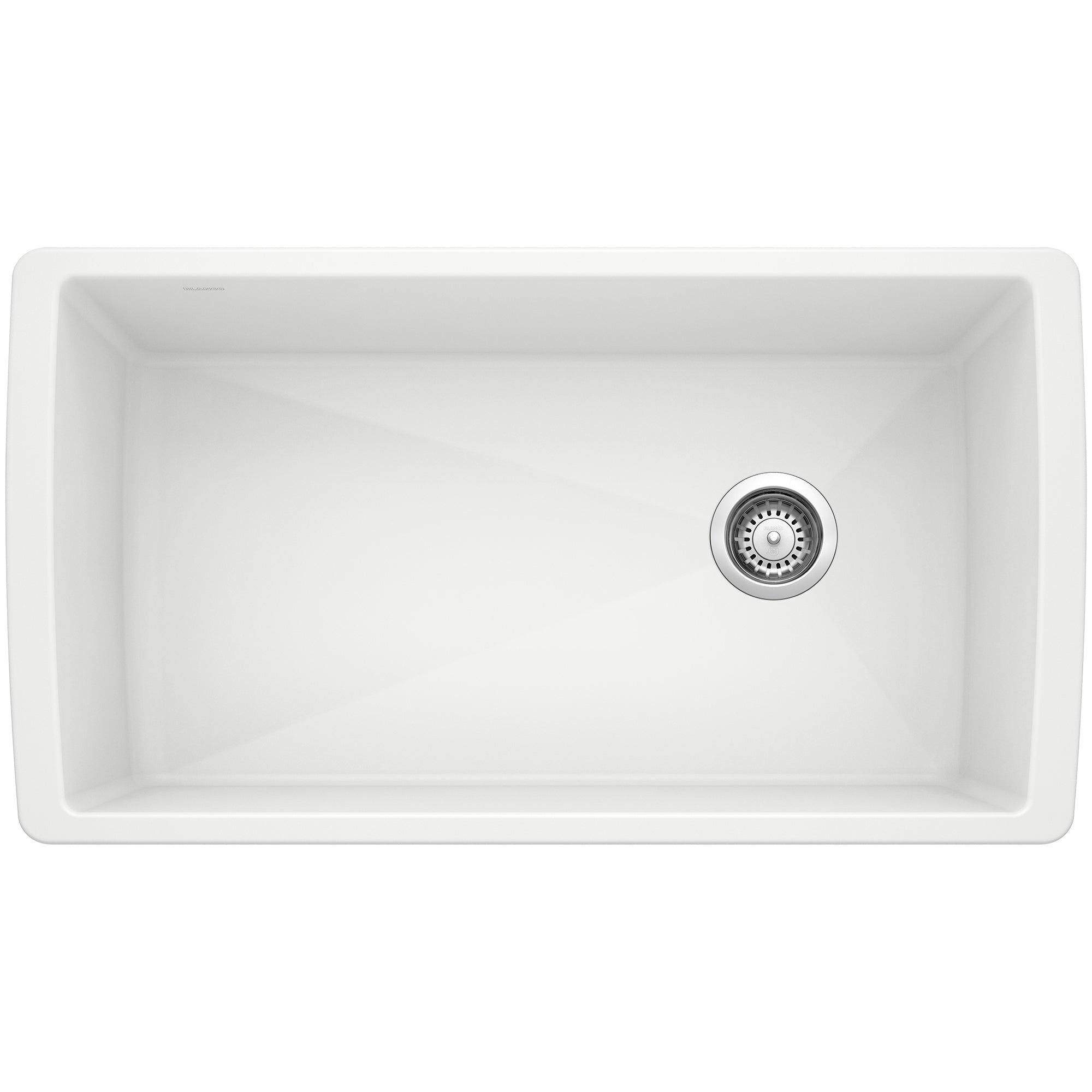 Blanco - 441767 - Diamond SILGRANIT 33" Super Single Undermount Kitchen Sink - White