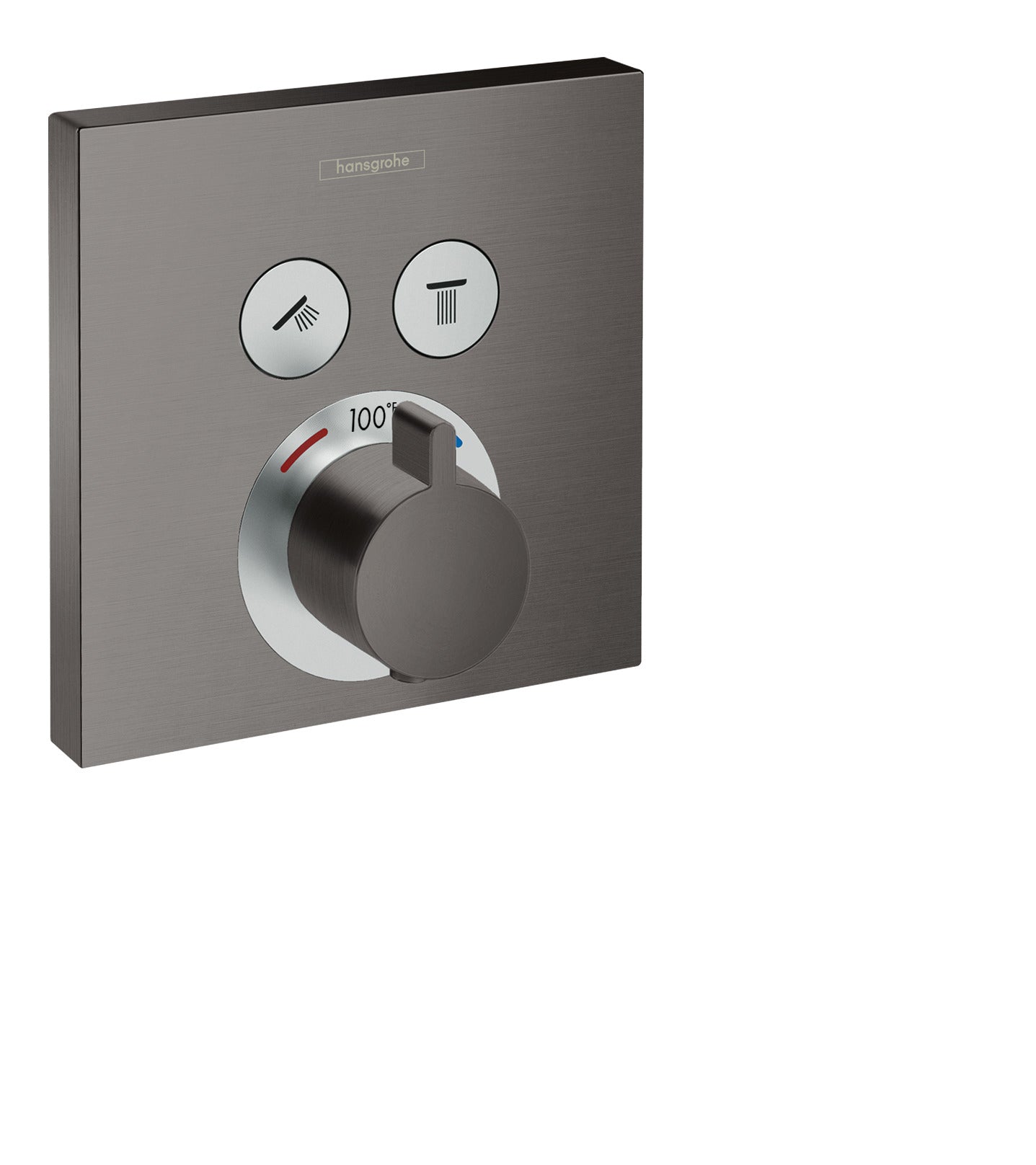 Thermostatic Trim for 2 Functions, Square in Multiple Finishes