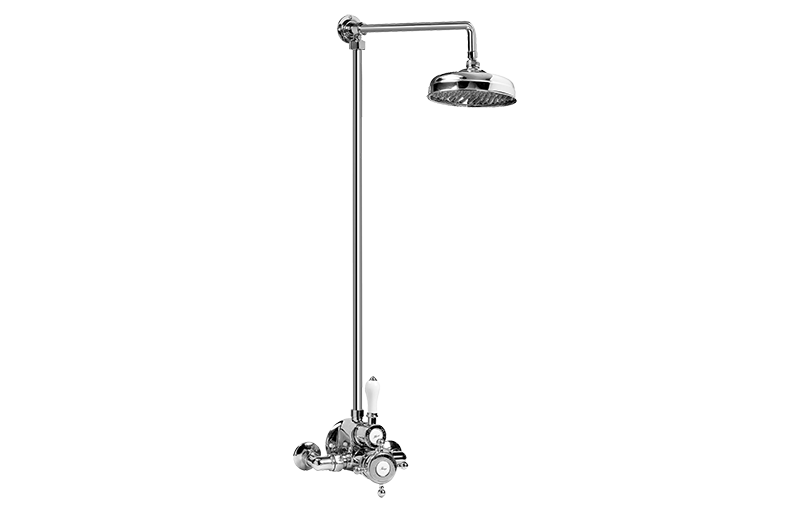 Adley Exposed Thermostatic Shower System (Rough & Trim) in Multiple Finishes