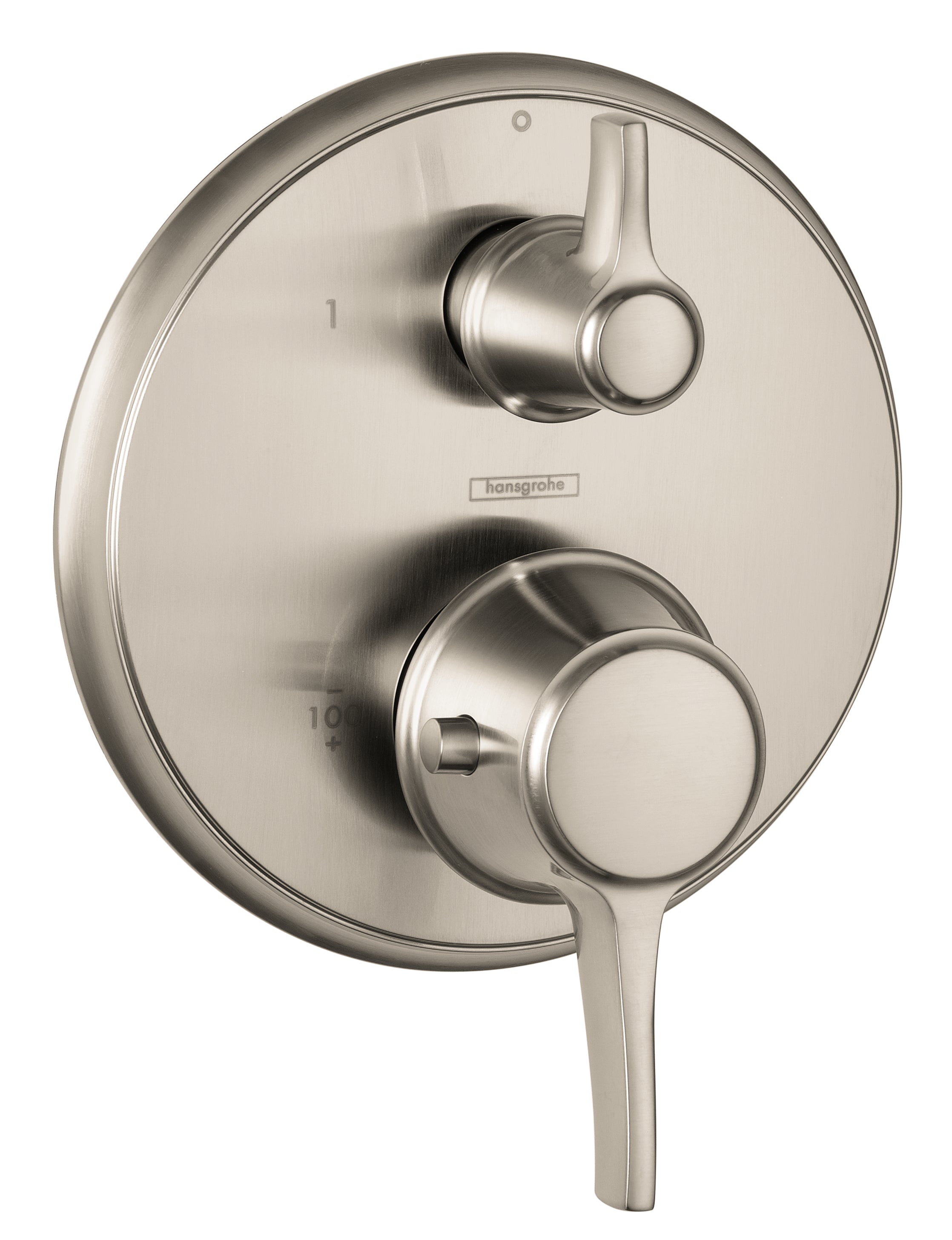 Thermostatic Trim with Volume Control, Round in Multiple Finishes