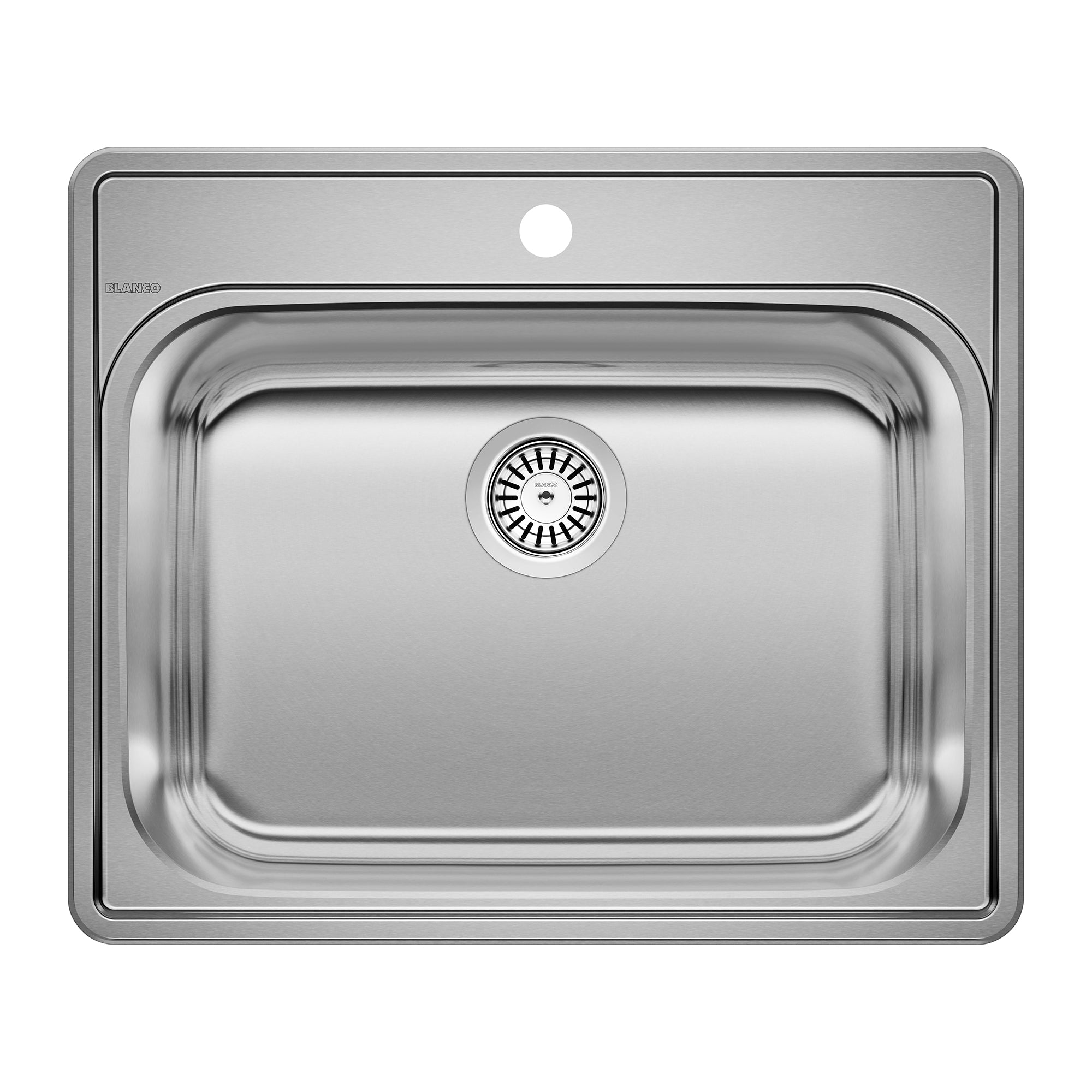 Blanco - 441078 - Essential 25" Single Bowl Drop-In Stainless Steel Laundry Sink - 1 Hole