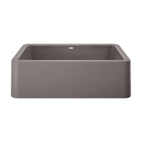 Blanco - 401900 - Ikon SILGRANIT 33" Single Bowl Apron-Front Farmhouse Sink - Metallic Gray