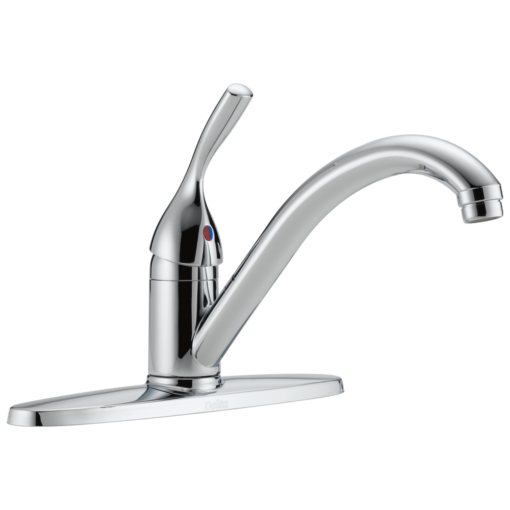 Delta - Single Handle Kitchen Faucet - Chrome - 100-DST