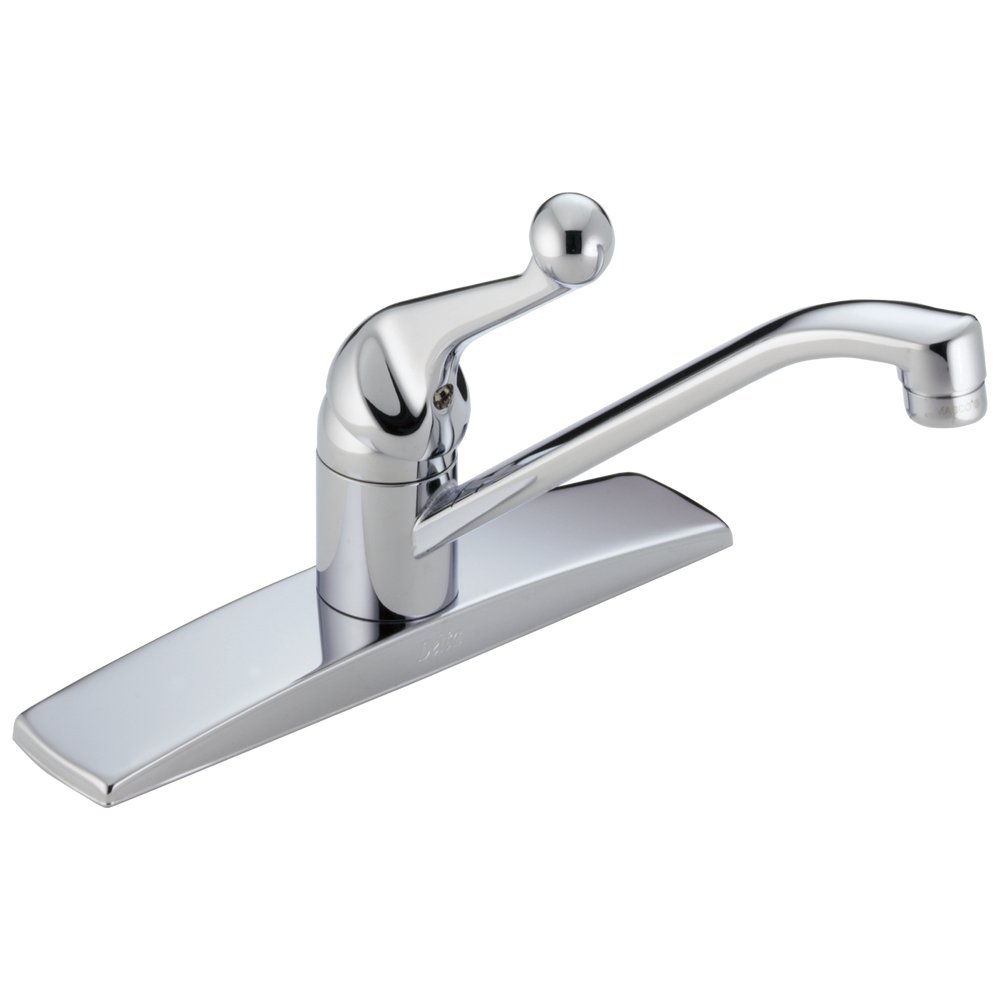 Delta - Single Handle Kitchen Faucet - Chrome - 100LF-WF