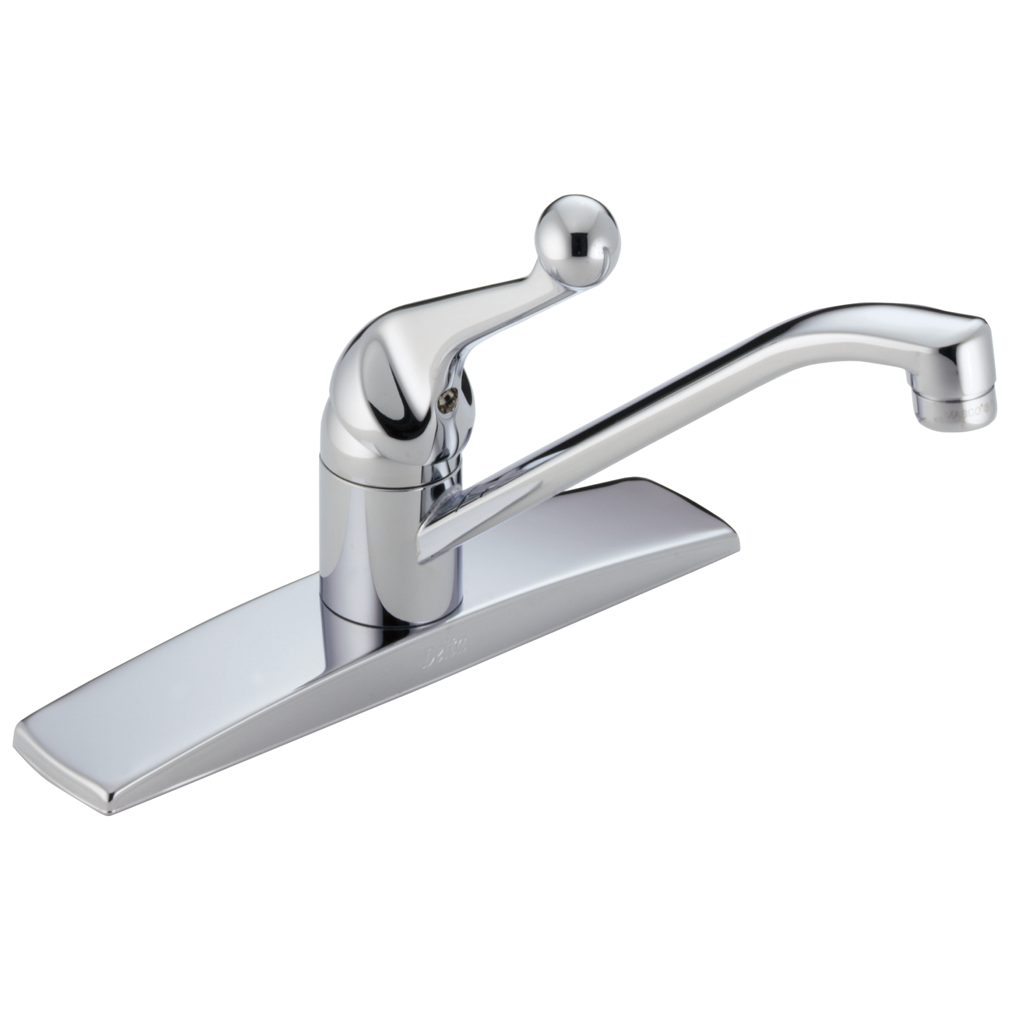 Delta - Single Handle Kitchen Faucet - Chrome - 100LF-WF