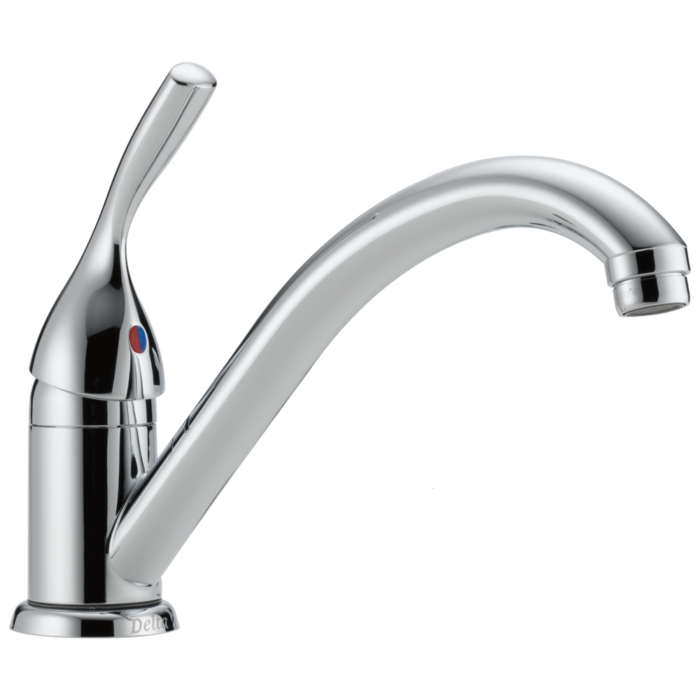 Delta - Single Handle Kitchen Faucet - Chrome - 101-DST