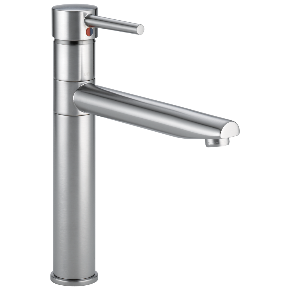 Delta - Single Handle Kitchen Faucet - Arctic Stainless - 1159LF-AR