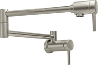 Delta - Contemporary Wall Mount Pot Filler - Stainless - 1165LF-SS