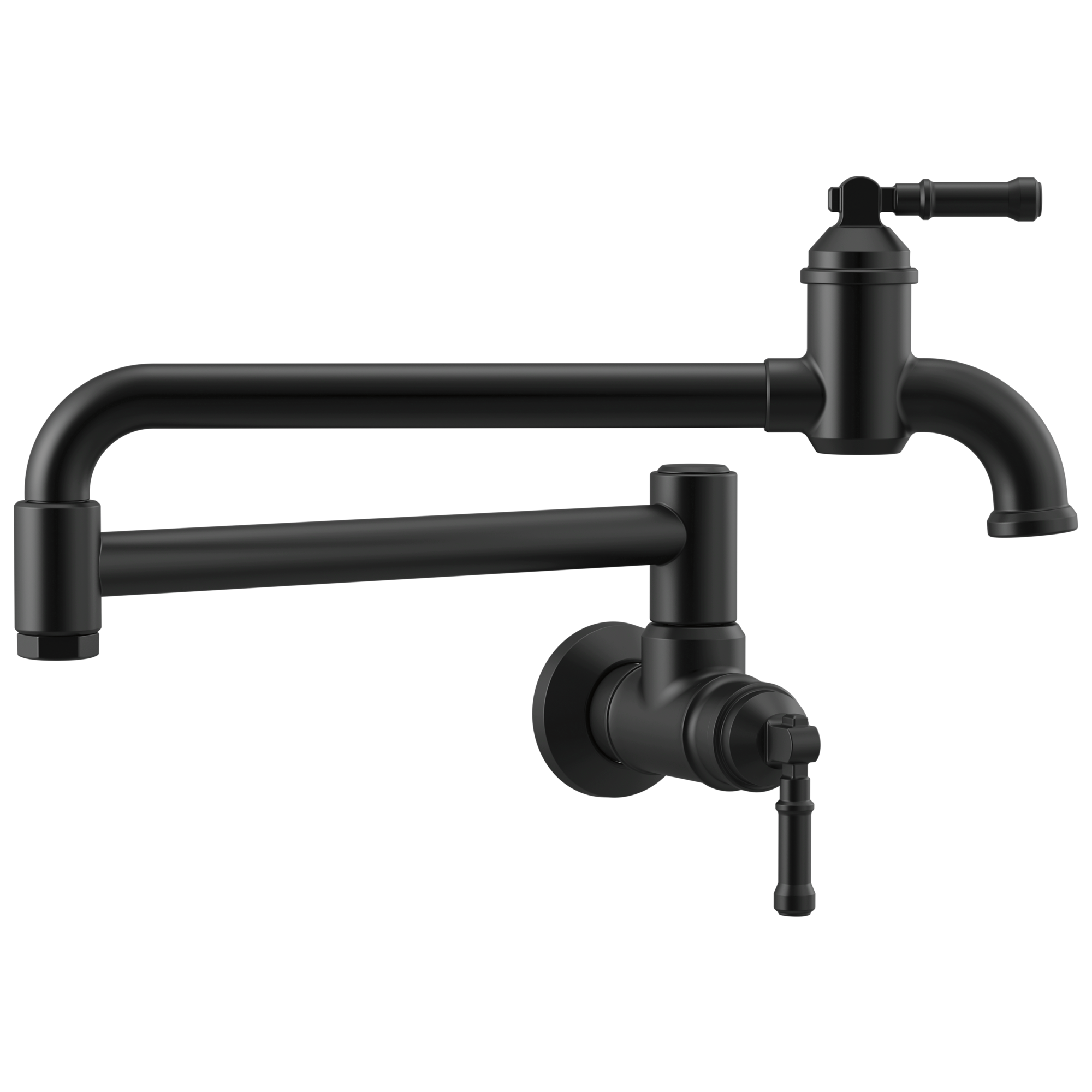 Delta - Wall Mount Pot Filler - Matte Black - 1190LFL-BL