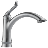 Delta - Single Handle Kitchen Faucet - Arctic Stainless - 1353-AR-DST