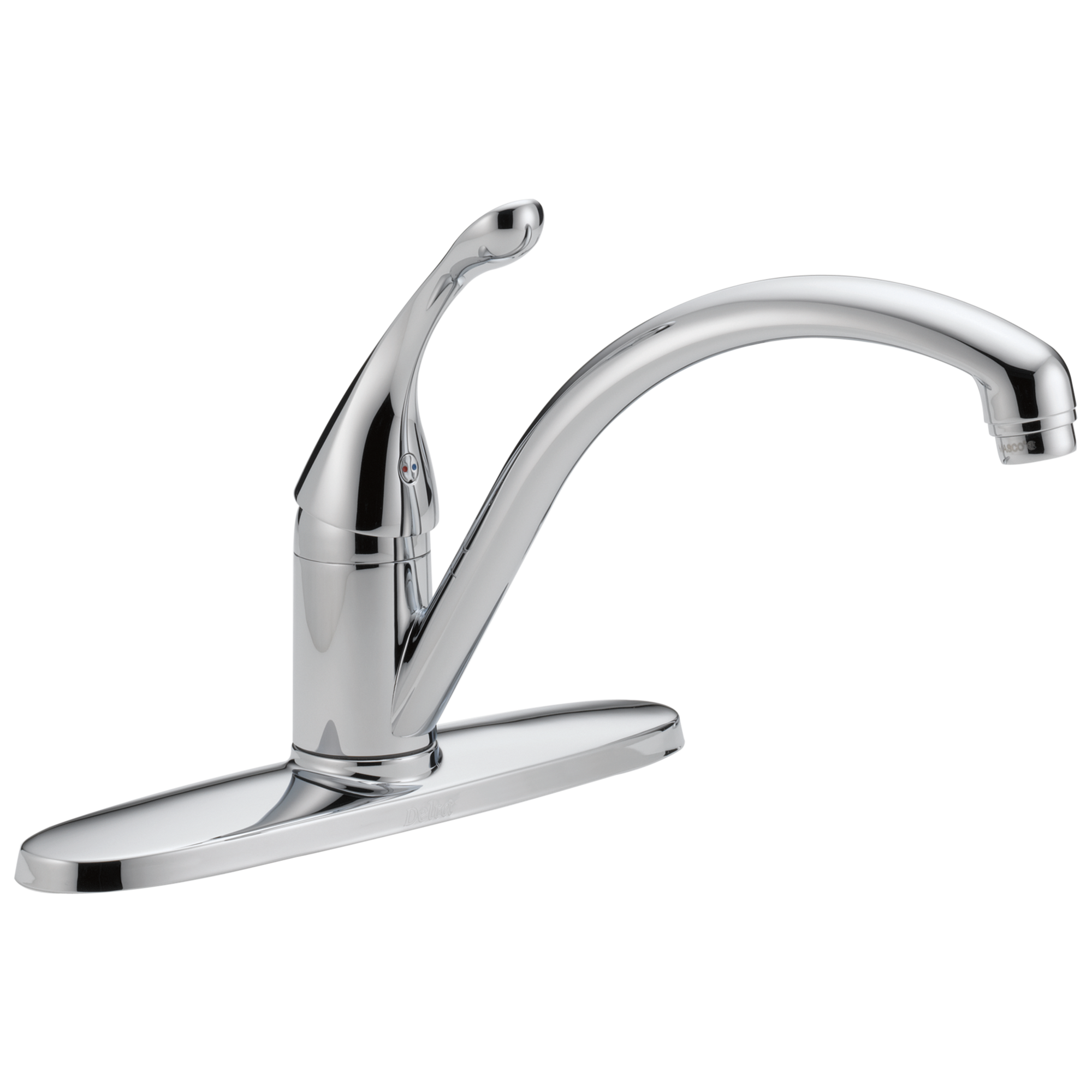 Delta - Single Handle Kitchen Faucet - Chrome - 140-WE-DST