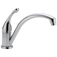 Delta - Single Handle Kitchen Faucet - Chrome - 141-DST