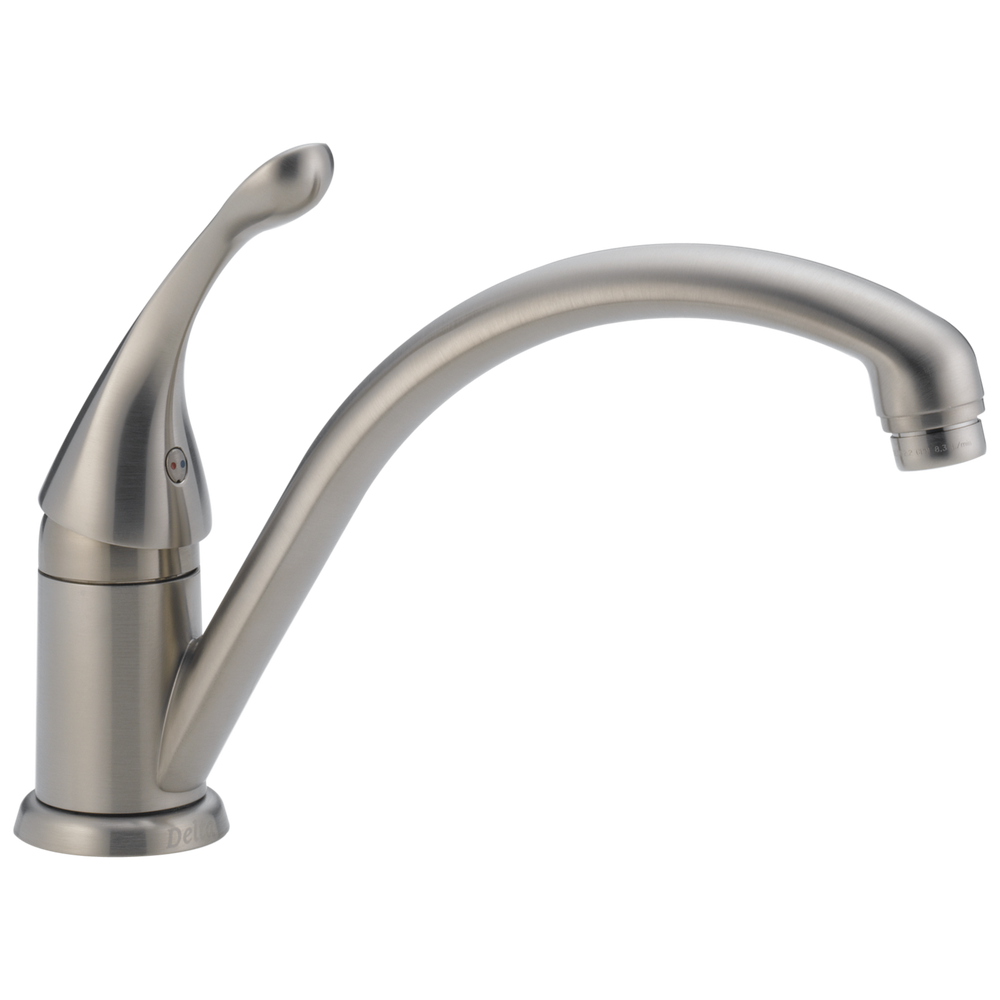 Delta - Single Handle Kitchen Faucet - Stainless - 141-SS-DST