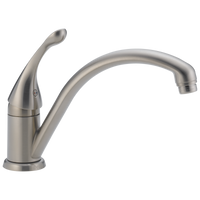 Delta - Single Handle Kitchen Faucet - Stainless - 141-SS-DST