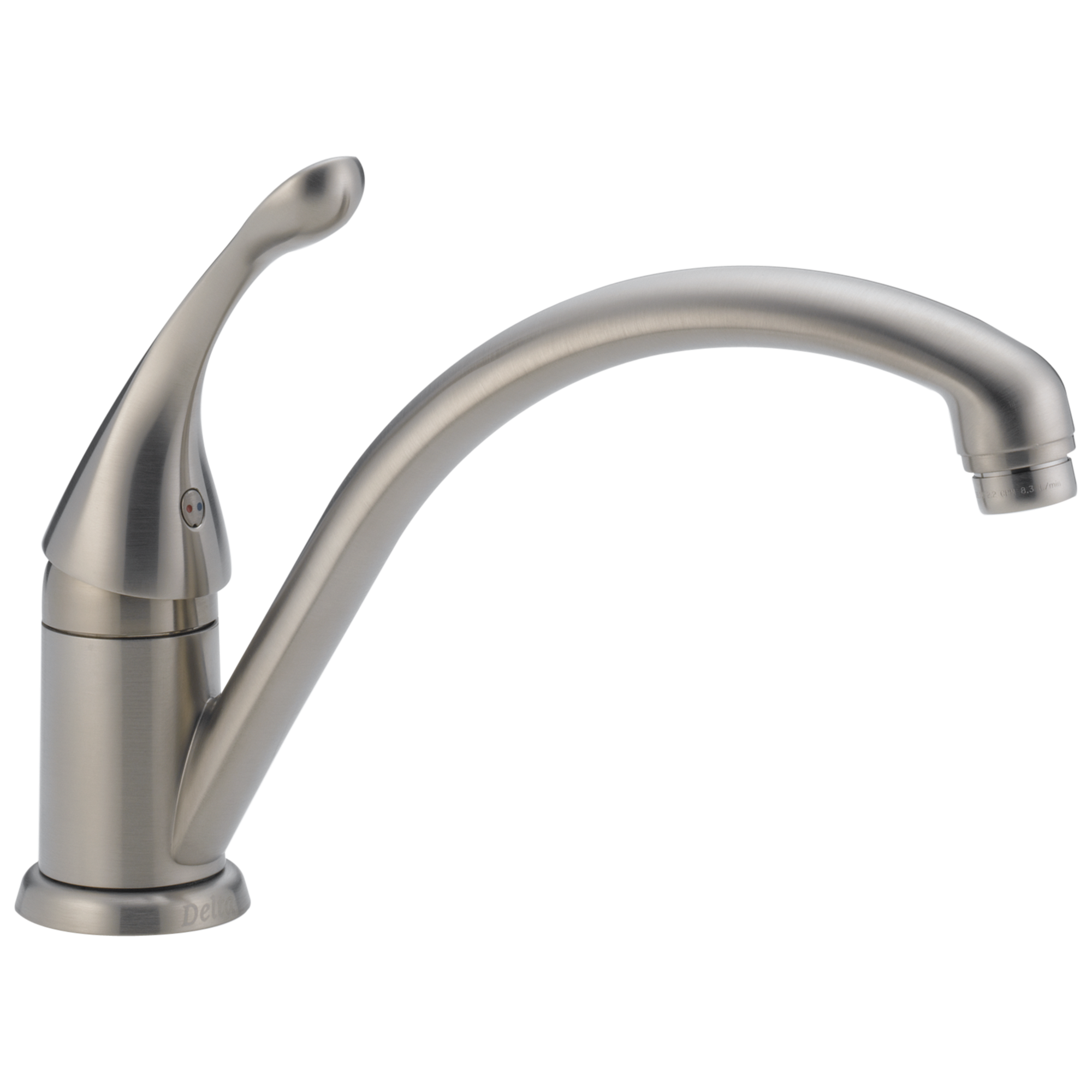 Delta - Single Handle Kitchen Faucet - Stainless - 141-SS-DST