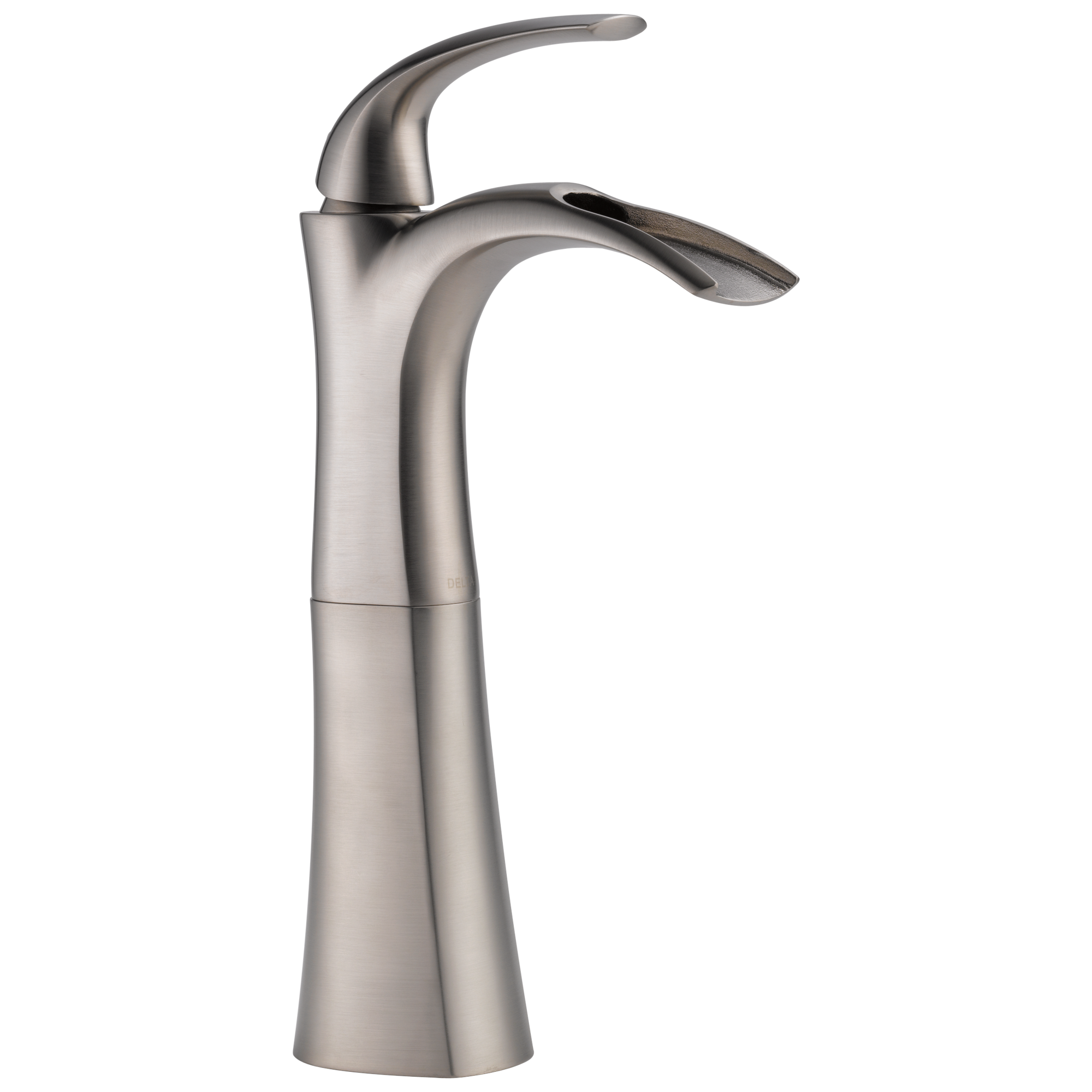 Delta - Single Handle Centerset Bathroom Faucet with Riser - Stainless - 17708LF-SS-ECO