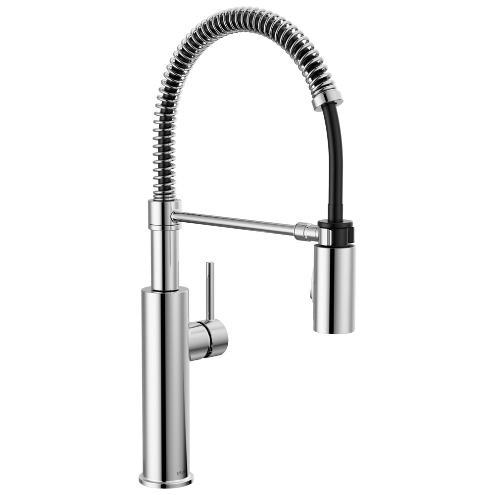 Delta - Single-Handle Pull-Down Spring Kitchen Faucet - Chrome - 18803-DST