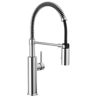 Delta - Single-Handle Pull-Down Spring Kitchen Faucet - Chrome - 18803-DST