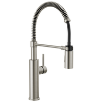 Delta - Single-Handle Pull-Down Spring Kitchen Faucet - Spotshield Stainless - 18803-SP-DST