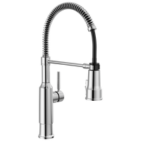 Delta - Single-Handle Pull-Down Spring Kitchen Faucet - Chrome - 18804Z-DST